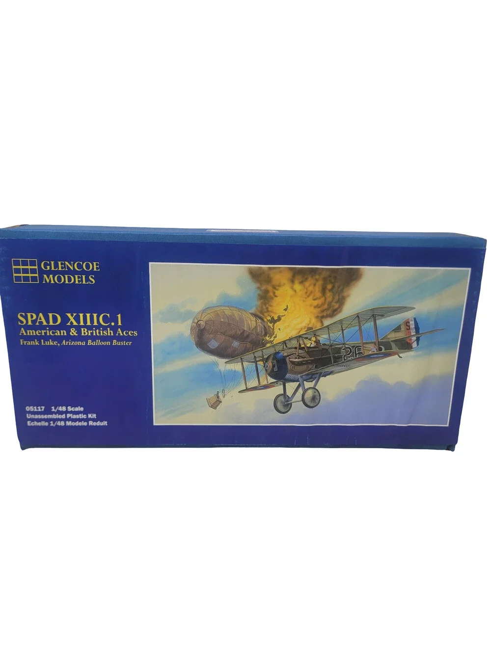 Glencoe Models 05117 SPAD XIII 1 48 scale model kit WWI aircraft